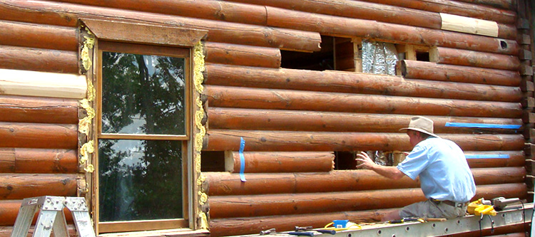 Log Home Repair Jacksontown, Ohio